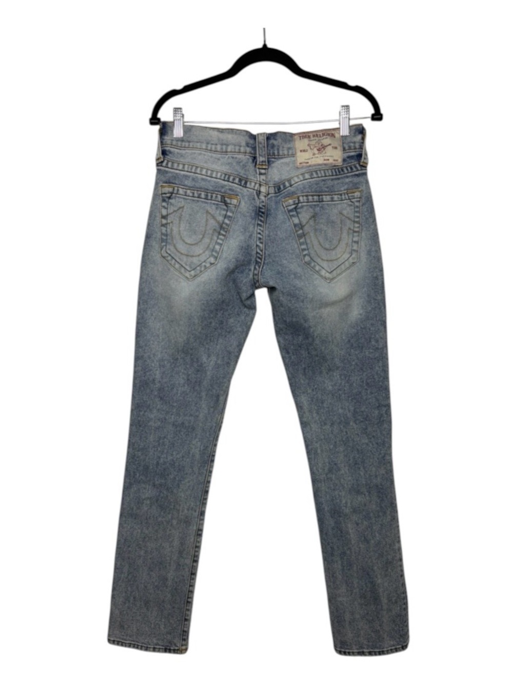 True Religion Women's Light Blue "Ricky" Straight Leg Jeans